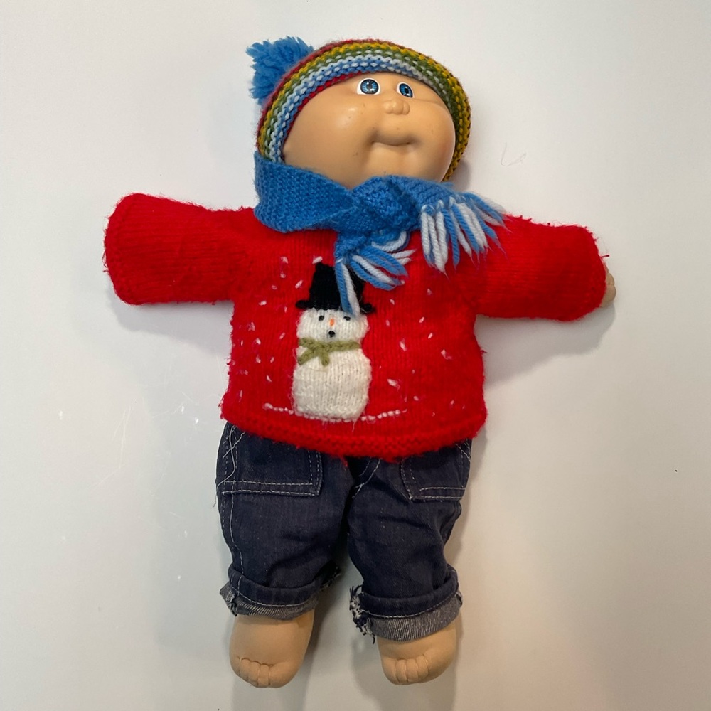 Cabbage Patch Family of three vintage cabbage patch dolls, A+++